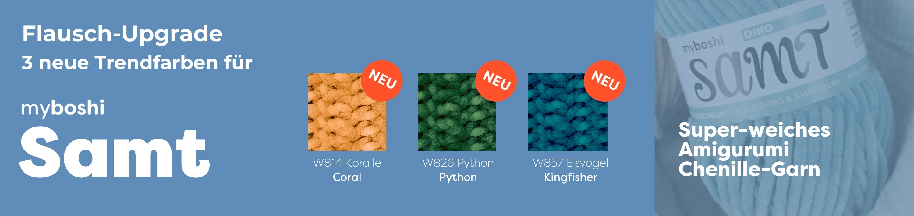 3 neue Trendfarben