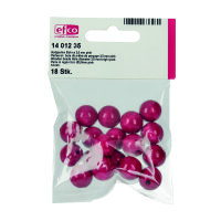 Holzperlen, 14 mmBohr ø 3,0 mm, pink, 18 Stk.