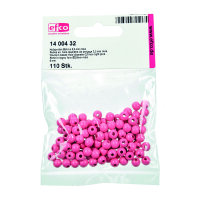 Holzperlen, 6 mm Bohr ø 2,0 mm, rosa, 110 Stk.