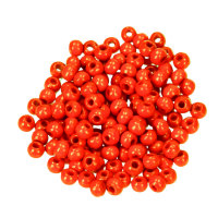Holzperlen, 6 mm Bohr ø 2,0 mm, orange, 110 Stk.
