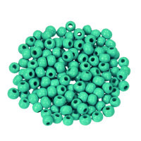 Holzperlen, 12 mm Bohr ø 3,0 mm, türkis, 30 Stk.