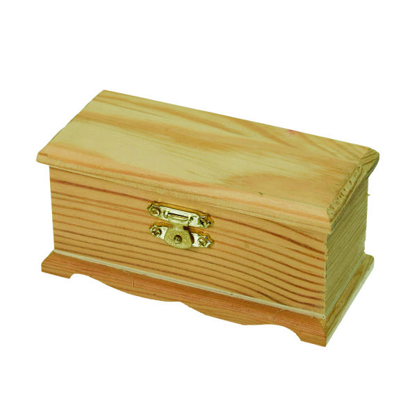 Holztruhe  roh 12 x 5,5 x 6 cm