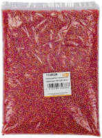 Indianerperlen irisierend  rot regenbogen, 500 g ø...