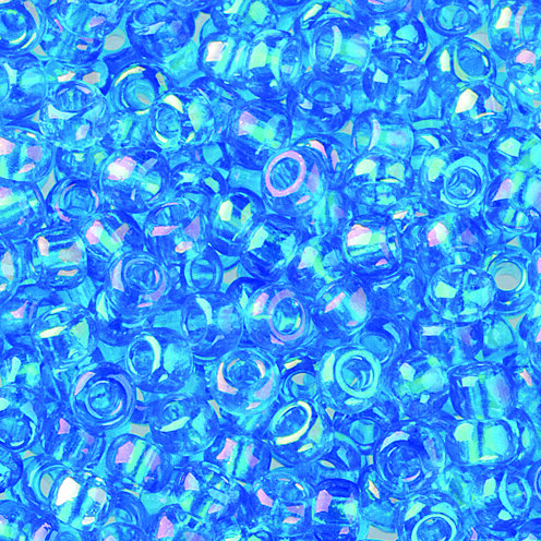 Indianerperlen irisierend  hellblau, 17 g ø 2,6 mm