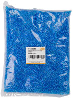 Indianerperlen irisierend  hellblau, 500 g ø 2,6 mm