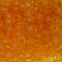 Indianerperlen matt transparent honig, 500 g ø 2,6 mm