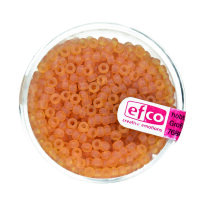 Indianerperlen matt transparent honig, 500 g ø 2,6 mm