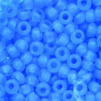 Indianerperlen matt transparent hellblau, 500 g ø 2,6 mm