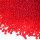 Indianerperlen matt transparen  rot, 17 g ø 2,6 mm