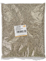 Indianerperlen metallic  dunkelsilber, 500 g ø 2,6 mm