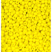 Indianerperlen opak  gelb, 17 g ø 2,6 mm