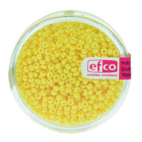 Indianerperlen opal  gelb, 17 g ø 2,6 mm