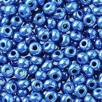 Indianerperlen opal  jeansblau, 17 g  ø 2,6 mm