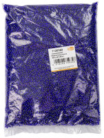 Indianerperlen Silbereinzug  marine, 500 g ø 2,6 mm