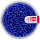Indianerperlen Silbereinzug  blau, 17 g ø 2,6 mm