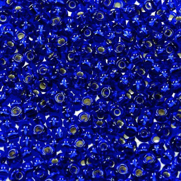 Indianerperlen Silbereinzug  marine, 17 g ø 3,5 mm