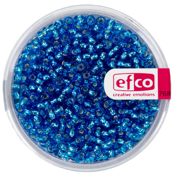 Indianerperlen Silbereinzug  hellblau, 17 g ø 2,6 mm