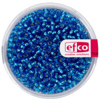 Indianerperlen Silbereinzug  hellblau, 17 g ø 2,6 mm