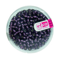 Indianerperlen Silbereinzug  lila, 17 g ø 3,5 mm