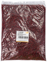 Indianerperlen Silbereinzug  dunkelrot, 500 g ø...