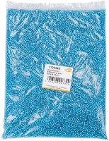 Indianerperlen Silbereinzug  aqua, 500 g ø 2,6 mm