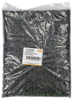 Indianerperlen Silbereinzug  hellgrau, 500 g ø 2,6 mm