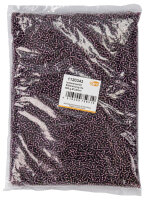 Indianerperlen Silbereinzug  lila, 500 g ø 2,6 mm