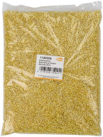 Indianerperlen Silbereinzug  hellgelb, 500 g ø 2,6 mm