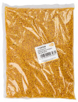 Indianerperlen Silbereinzug  dunkelgelb, 500 g ø...