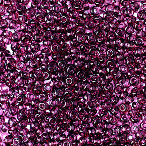 Indianerperlen transparent  lila, 500 g ø 2,6 mm