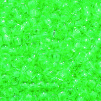 Indianerperlen transparent  grasgrün, 500 g ø...