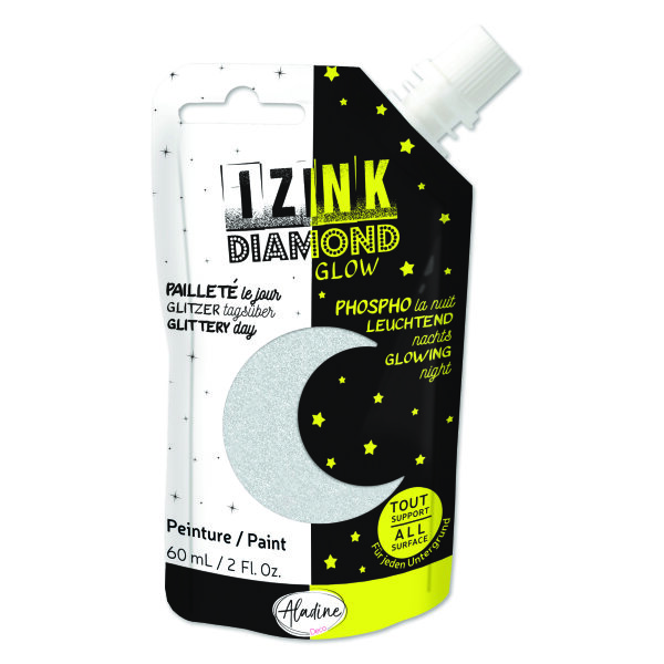 IZINK DIAMOND, GLOW, silber, 60 ml