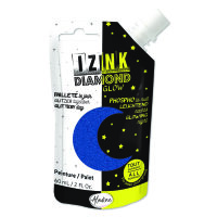 IZINK DIAMOND, GLOW, blau, 60 ml