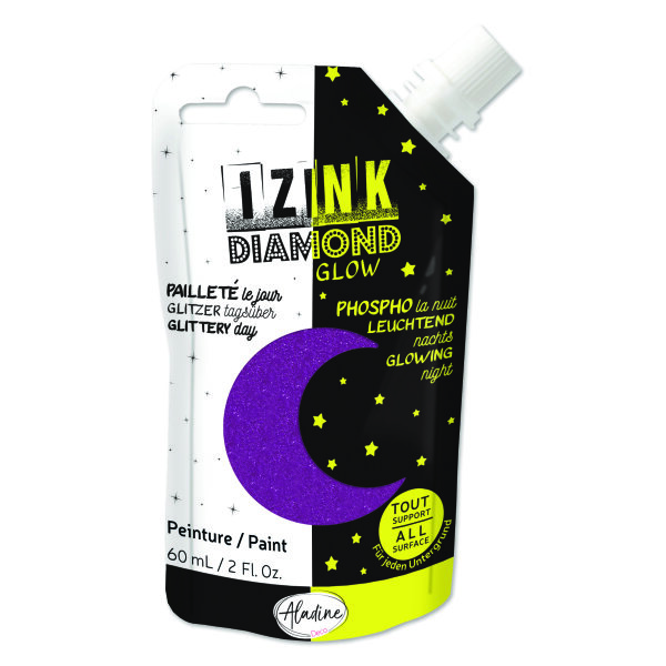 IZINK DIAMOND, GLOW, violett, 60 ml
