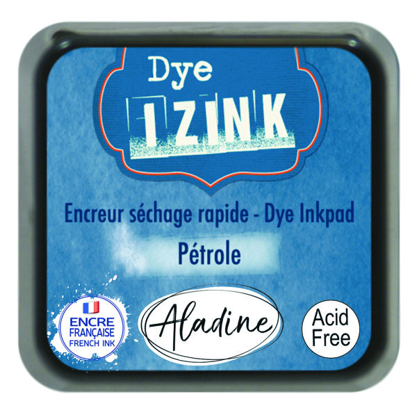 IZINK DYE Stempelkissen  pétrole