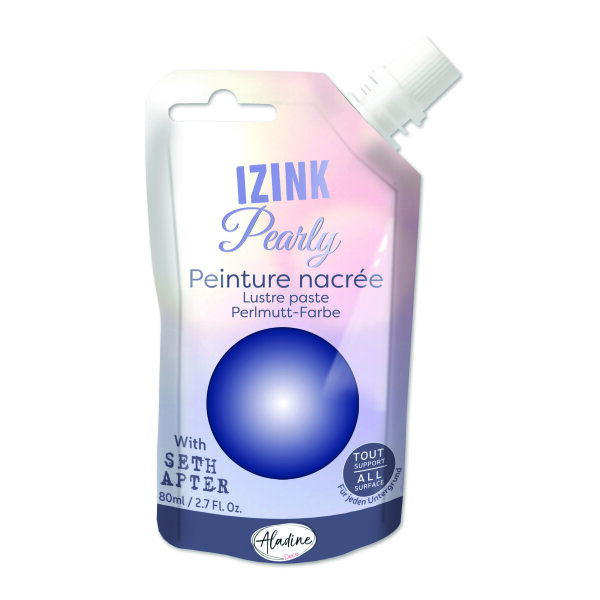 IZINK PEARLY  blau, 80 ml