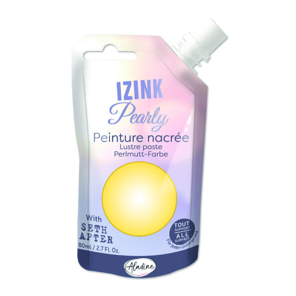 IZINK PEARLY  pastel gelb, 80 ml