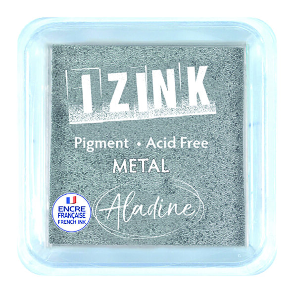 IZINK Pigment Stempelkissen, Metal, silver
