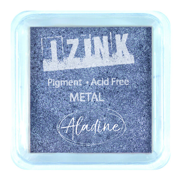 IZINK Pigment Stempelkissen, Metal, silver blue