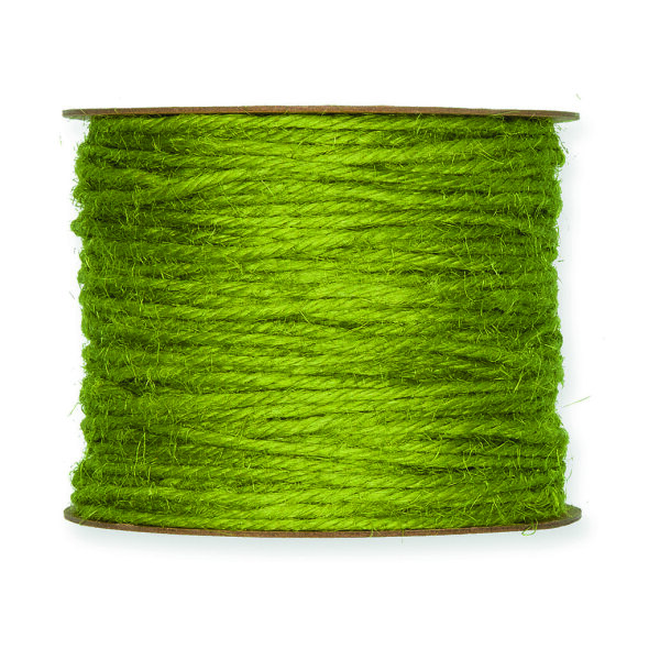 Jutekordel  hellgrün, 2 mm x 50 m