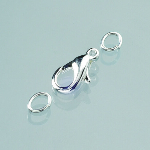 Karabiner  versilbert 10 St.