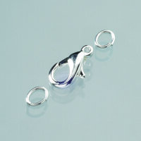 Karabiner  versilbert 10 St.