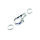 Karabiner  versilbert 10 St.