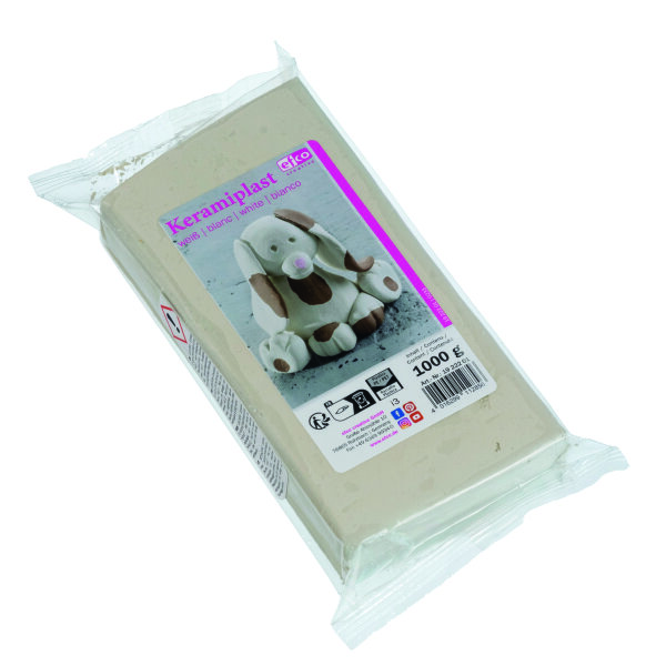 Keramiplast, lufttrocknend, weiß, 1.000 g