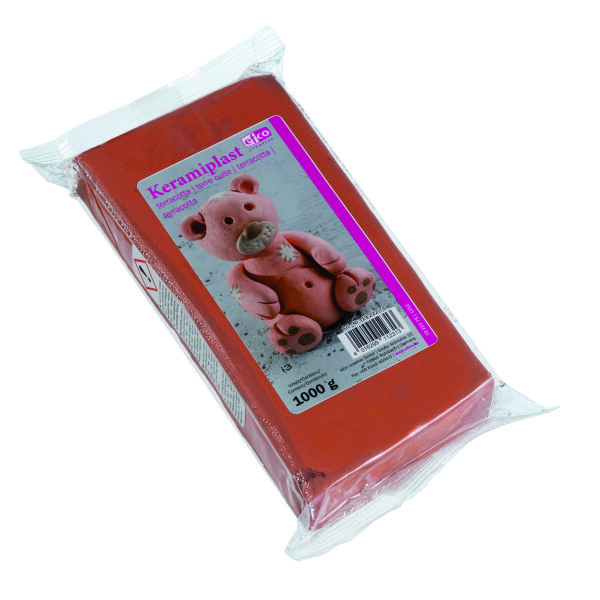 Keramiplast, lufttrocknend, terracotta, 1.000 g