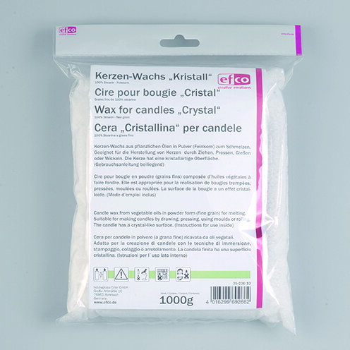 Kerzen-Wachs - Kristall, 100% Stearin - Feinkorn  1.000 g