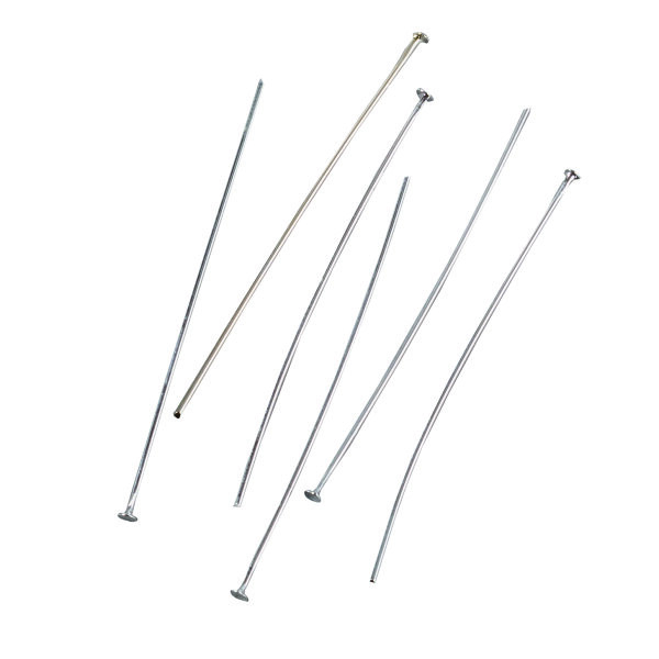 Kettelstift  versilbert, 100 Stk.