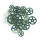 Knopf, Gears, silber, 20 Stk.