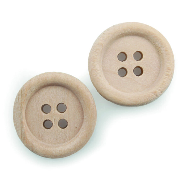 Knopf, Holz, natur 210 St.