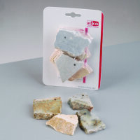 Kreativ-Set Speckstein, Amulett geschnitten, gemischt, 4...